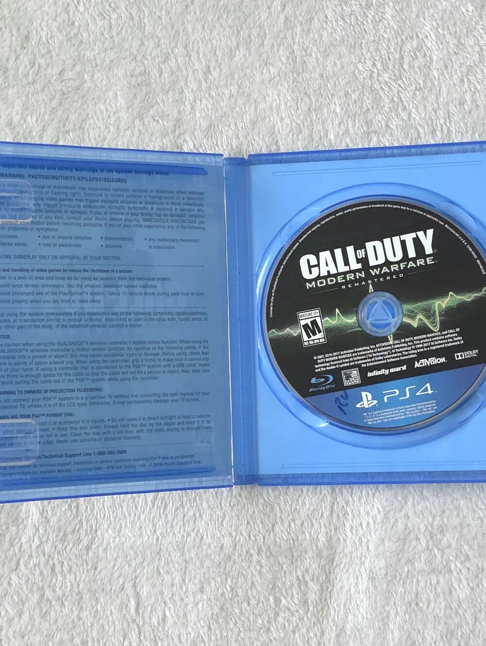 Call Of Duty Modern Warfare Remastered PS4 Playstation 4